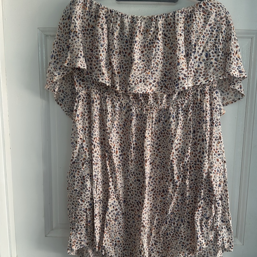 DAVI & DANI‎ Leopard Print Blouse SZ 3X new W tags - Picture 3 of 3